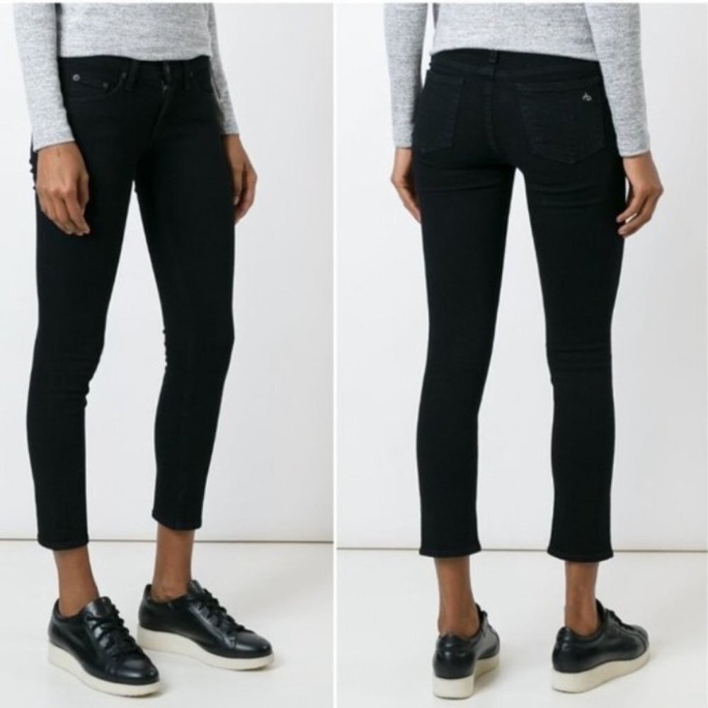 rag & bone | Capri Skinny in Blue/Black Coal‎ Wash